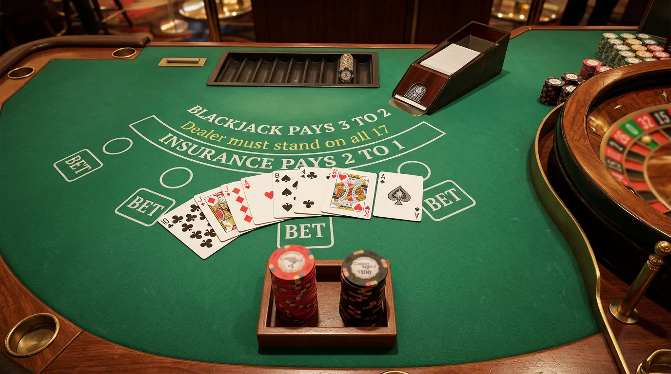 Table games selection at Vegas Moose including blackjack and roulette variants