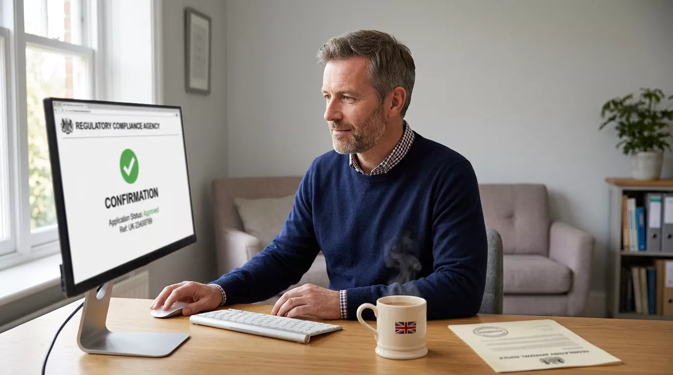 UKGC licence verification process for a UK online casino showing regulatory compliance checks